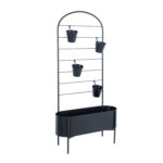 Lillepostament DEIA 70,5x26xH137cm, must Lillepostamendid