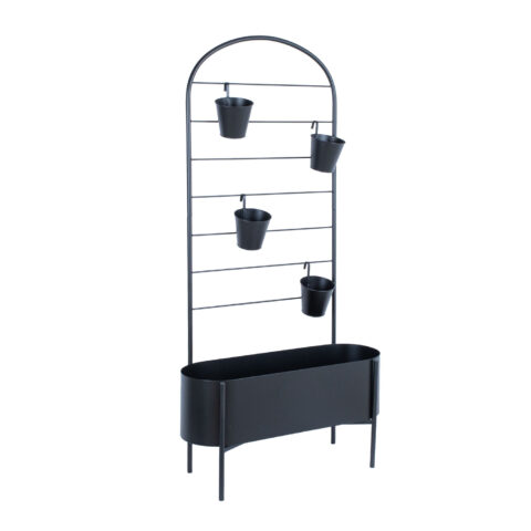 Lillepostament DEIA 70,5x26xH137cm, must Lillepostamendid