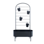 Lillepostament DEIA 70,5x26xH137cm, must Lillepostamendid