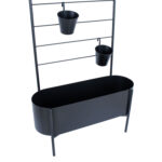 Lillepostament DEIA 70,5x26xH137cm, must Lillepostamendid
