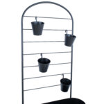 Lillepostament DEIA 70,5x26xH137cm, must Lillepostamendid