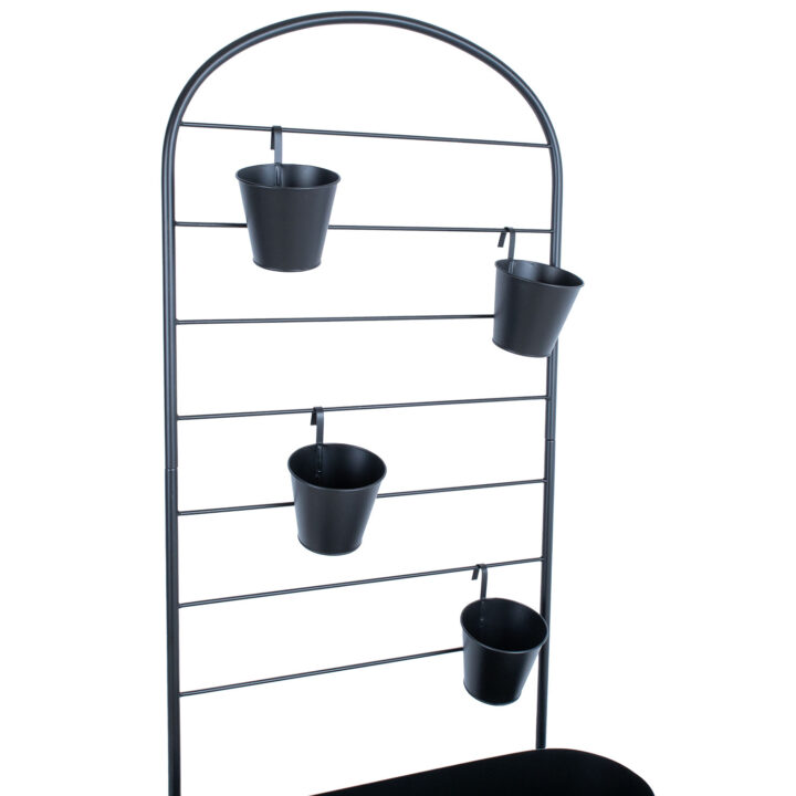 Lillepostament DEIA 70,5x26xH137cm, must Lillepostamendid