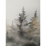 Seinapilt WALLY 30x90cm, kuusemets Maalid