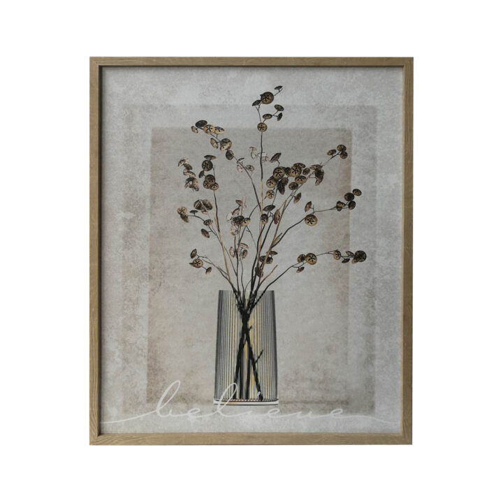 Seinapilt WALLY 40x50cm, vaasis Maalid