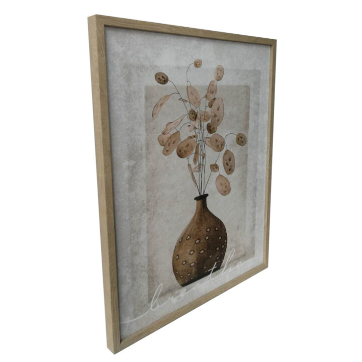 Seinapilt WALLY 40x50cm, ümaras vaasis Maalid