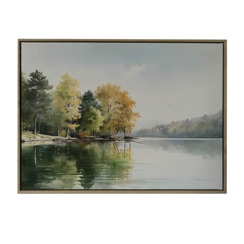 Seinapilt WALLY 45x60cm, mets järve ääres Maalid