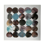 Seinapilt WALLY 60x60cm, sinised abstraktsed ringid Maalid