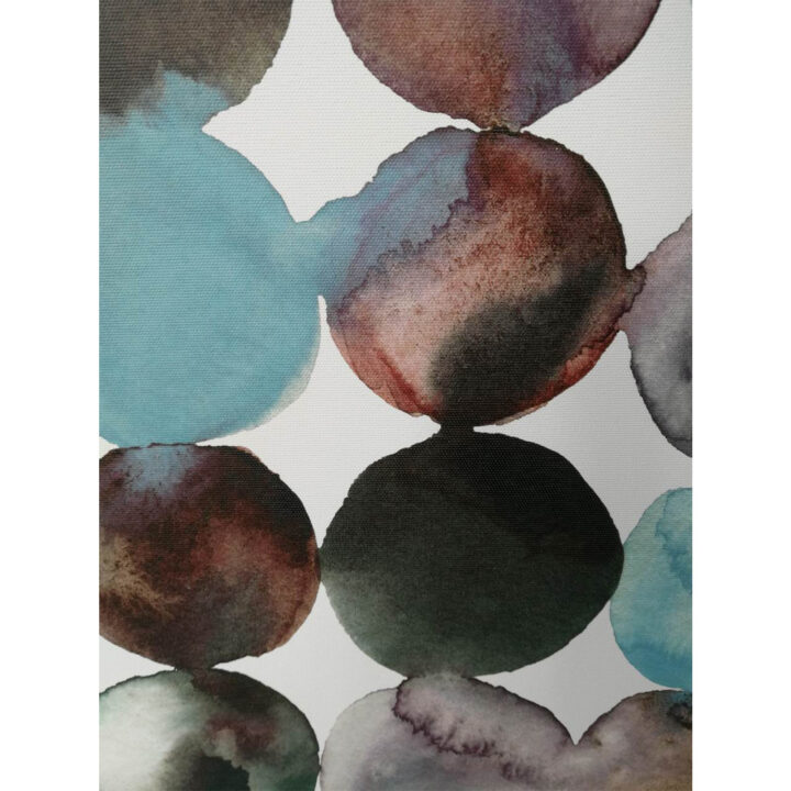 Seinapilt WALLY 60x60cm, sinised abstraktsed ringid Maalid