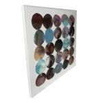 Seinapilt WALLY 60x60cm, sinised abstraktsed ringid Maalid