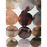 Seinapilt WALLY 60x60cm, pruunid abstraktsed ringid Maalid