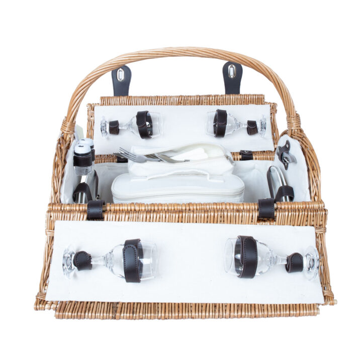 Piknikukorv GINO 4-le 47x31xH23/28/38cm, sangaga Esik ja Garderoob