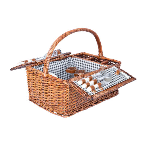 Piknikukorv GINO 4-le 46x33xH22/40cm, sangaga Esik ja Garderoob