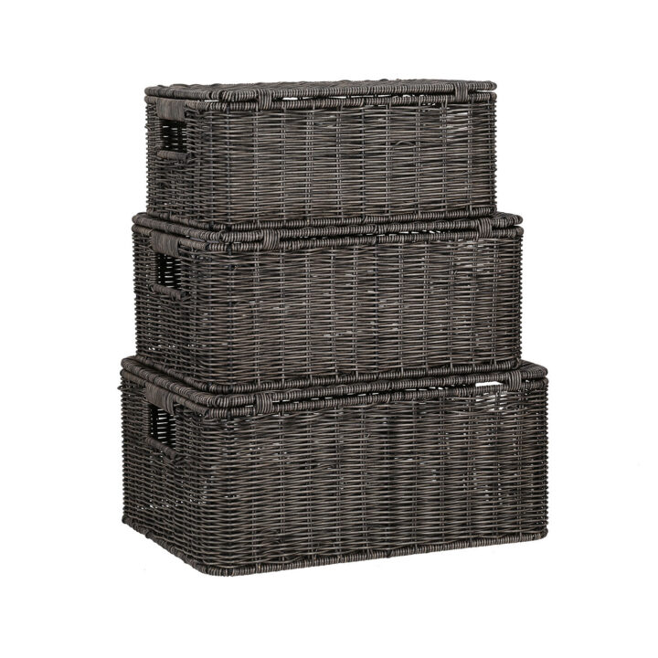 Korv BASILE 34x24xH15cm, tumepruun Esik ja Garderoob