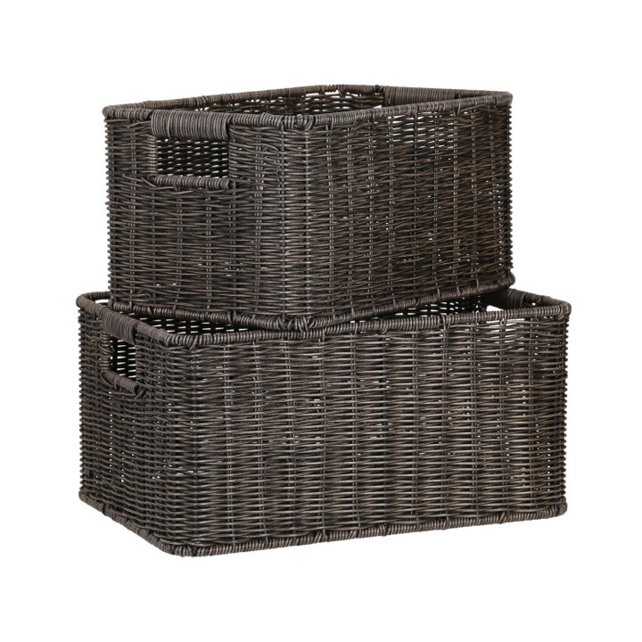 Korv BASILE 37x26xH18cm, tumepruun Esik ja Garderoob