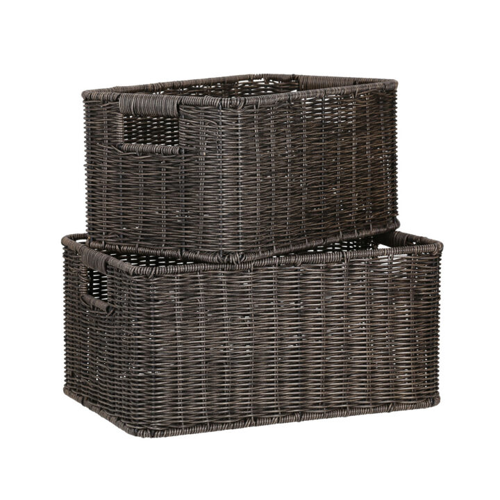 Korv BASILE 33x22xH17cm, tumepruun Esik ja Garderoob