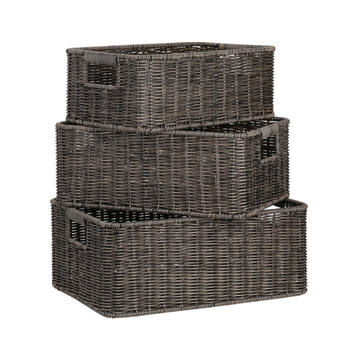 Korv BASILE 37x27xH15cm, tumepruun Esik ja Garderoob