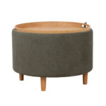 Tumba/laud HIRO D56xH42.5cm, roheline, panipaigaga Elutoamööbel