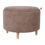 Tumba/laud HIRO D56xH42.5cm, helepruun, panipaigaga Elutoamööbel