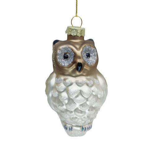 Jõuluehe JOY OWL 11cm, klaas Jõulud