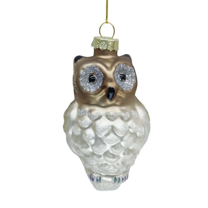 Jõuluehe JOY OWL 11cm, klaas Jõulud