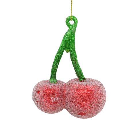 Jõuluehe JOY CHERRY 9cm, klaas Jõulud