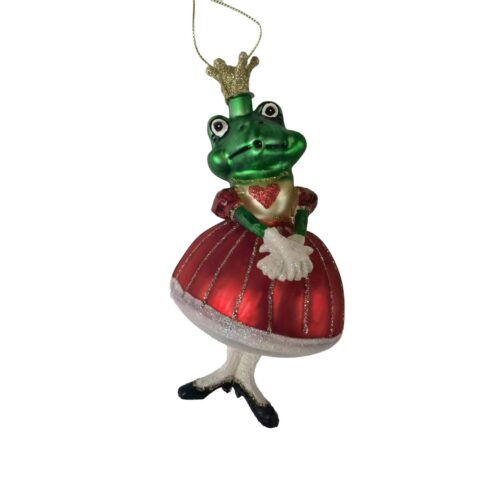 Jõuluehe JOY FROG QUEEN 14cm, klaas Jõulud