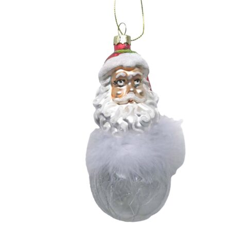 Jõuluehe JOY SANTA BALL 14cm, klaas Jõulud