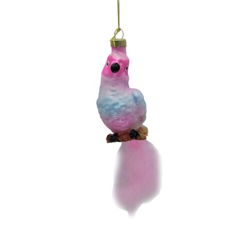 Jõuluehe JOY PARROT 18cm, klaas Jõulud