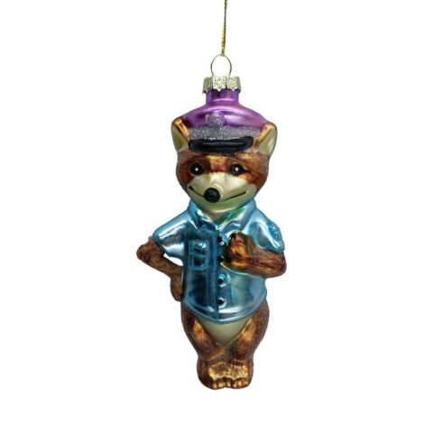 Jõuluehe JOY FOX 14.8cm, klaas Jõulud