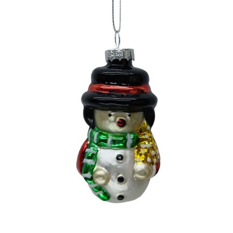 Jõuluehe JOY SNOWMAN 8.5cm, klaas Jõulud