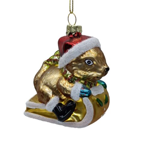 Jõuluehe JOY SQUIRREL 9cm, klaas Jõulud