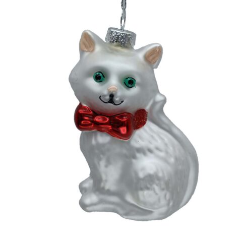 Jõuluehe JOY CAT 9cm, klaas Jõulud