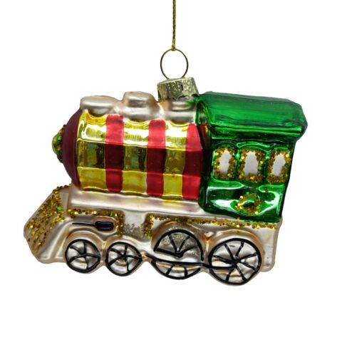 Jõuluehe JOY TRAIN 9.5cm, klaas Jõulud
