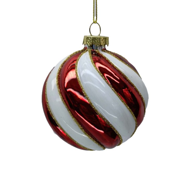Jõuluehe JOY XMAS RED D8cm, klaas Jõulud