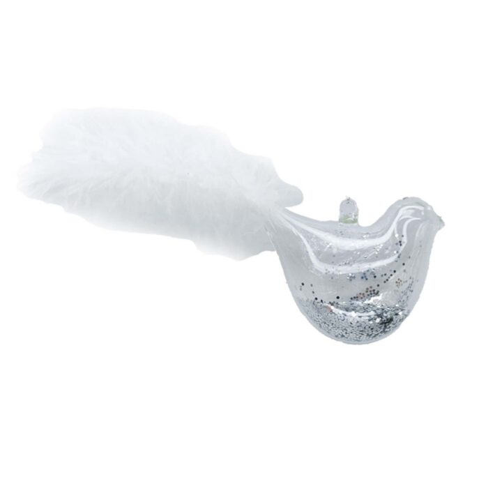 Jõuluehe JOY BIRD FEATHER 7cm, klaas Jõulud
