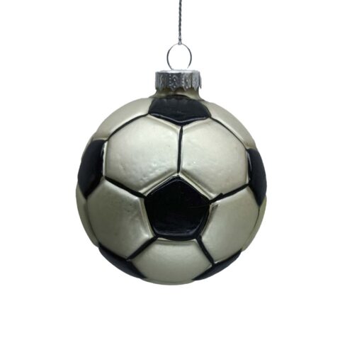 Jõuluehe JOY FOOTBALL D7.5cm, klaas Jõulud