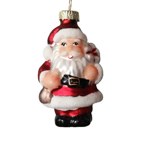 Jõuluehe JOY SANTA 8cm, klaas Jõulud