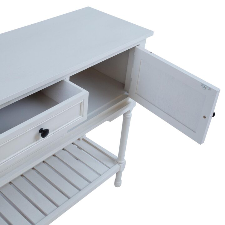 Abilaud MELDON 120x33xH81cm, valge Abilauad ja serveerimislauad Abilauad ja serveerimislauad