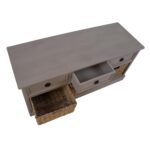 Esikupink KENT 107x39xH50cm, mererohust punutud korvidega Elutoamööbel Kapid