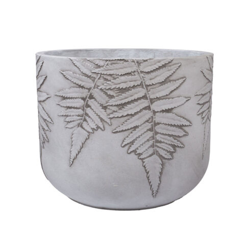 Lillepott FERN D44xH36cm, valge/hall Lillepotid Lillepotid