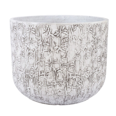 Lillepott LOUNA D55xH43.5cm, valge/hall Lillepotid Lillepotid