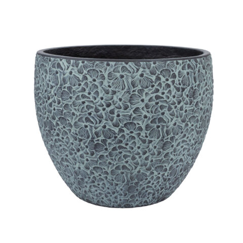 Lillepott FLORA D44xH36cm, must/hall Lillepotid Lillepotid
