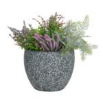 Lillepott FLORA D44xH36cm, must/hall Lillepotid Lillepotid