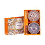 Komplekt BOHEMIA 2-kaussi ja söögipulgad, värviline Lauanõud