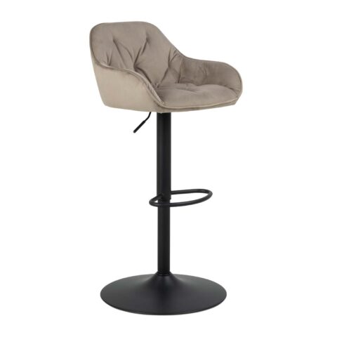 Baaritool BROOKE beež/must, 52x52xH109cm, sametkangas, teras Baaripukid ja baarilauad Baaripukid ja baarilauad