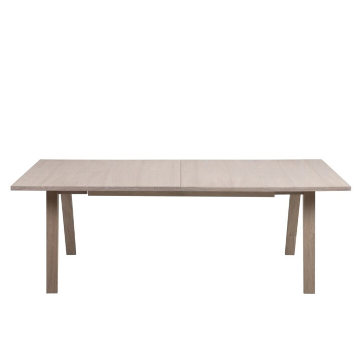Söögilaud A-LINE 210/310x100xH74cm, pikendatav, lauaplaat: spoonitud mööbliplaat, jalad: puit, viimistlus: õlitatud valg Söögilauad ACTONA