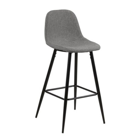 Baaritool WILMA 46,6x51xH101cm, helehall/must, jalad: must metall Baaripukid ja baarilauad ACTONA