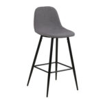 Baaritool madal WILMA helehall/must, 43,5×48,5xH91cm Baaripukid ja baarilauad ACTONA
