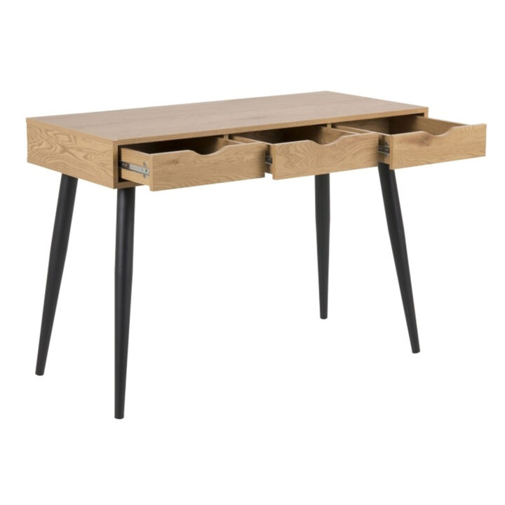 Kirjutuslaud NEPTUN 110x50xH77cm, tamm, melamiinplaat, metall Kirjutuslauad ACTONA