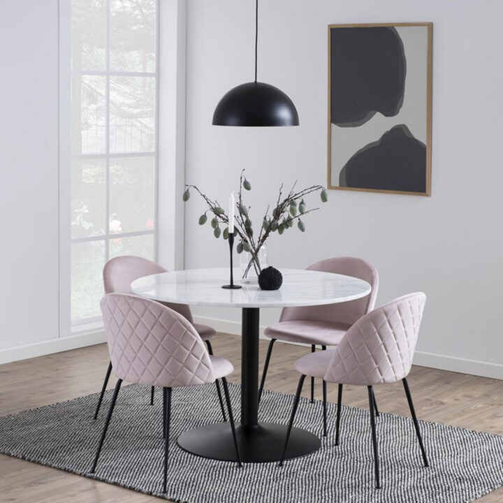 Söögilaud TARIFA D110xH75cm, valge marmor Söögilauad ACTONA